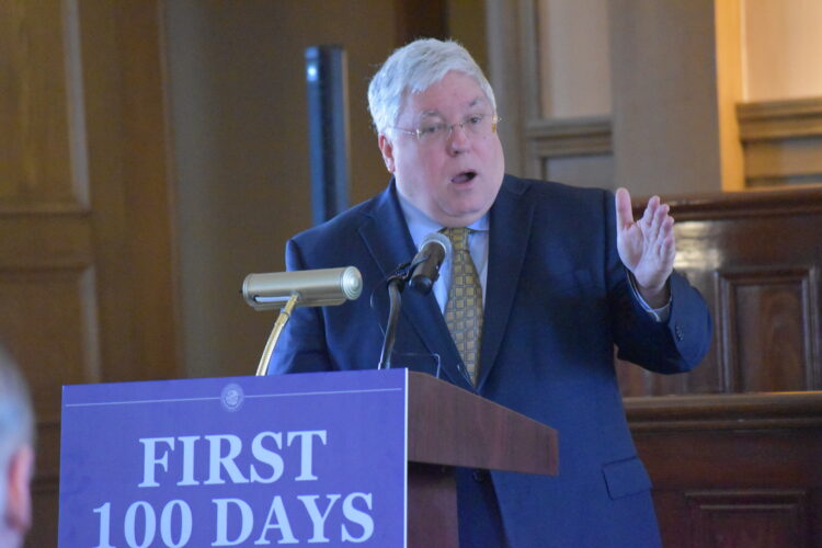 Morrisey Reflects on First 100 Days as Governor During Wheeling Visit, Looks Ahead